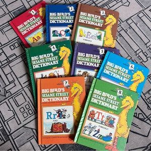 Sesame Street original - vintage illustrated dictionary for kids copyright 1980